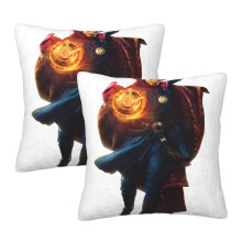 Doctor Strange pluche kussenhoezen - Zachte, pluizige, dubbelzijdige bankkussenset van 2 stuks voor bank, woonkamer, huisdecoratie, geschikt voor