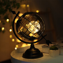 Kiplyki Flash Deals Wind Rotary Nachttischlampe, batteriebetriebene dekorative Tischlampe aus Eisen, warmes LED-Licht