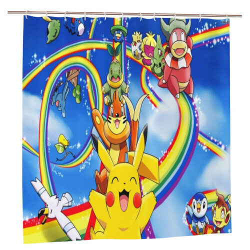Pokémon douchegordijn 72x72 inch plastic