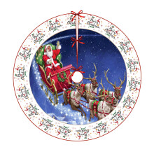 Jupe de sapin de Noël 91 cm (36 po) en peluche rouge, motif flocons de neige et rennes, décoration de Noël - Compatible avec Ympuoqn