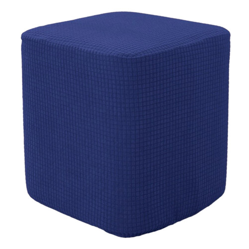 Housse de repose-pieds/pouf en polyester jacquard élastique -