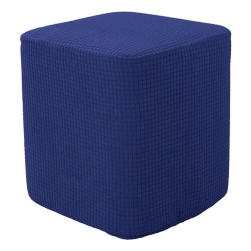 Housse de repose-pieds/pouf en polyester jacquard élastique - 1