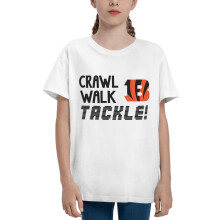 Bengals Kids Short Sleeve Shirt for Boys and Girls Sports Football Team Logo for Baseball Fans Gifts