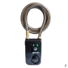 DEWIN Bicycle Lock, Bicycle U Lock App Control Bluetooth Smart Lock Anti Theft Alarm Chain Lock with 105 dB Alarm (Black)