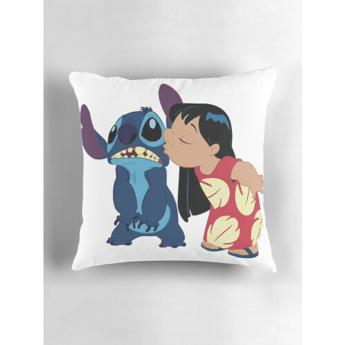 Fodere per cuscini decorativi Lilo e Stitch, 16x16 pollici, due lati 2