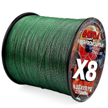 Fishing Line 300M 8 Strands X8 Braided Multifilament PE Strong Compatible with Carp Fishing 18LB 22LB 31LB 39LB 43LB 52LB 61LB 78LB green 52lb