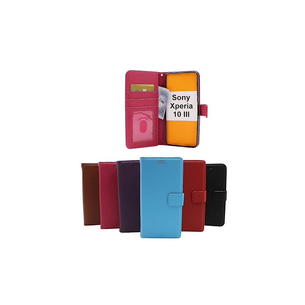 New Standcase Wallet Compatible With Sony Xperia 10 Iii (Xq-Bt52) Brown 9083649954911