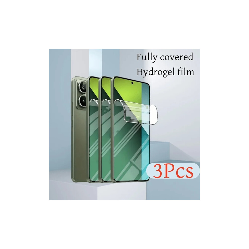 3Pcs Transparent Hydrogel Film Screen Protector Compatible Redmi Note 14 13 Pro Plus 14 13 Pro 14C 13C 14 13 Film Redmi Note 13 Pro Hydrogel Film 9083649954997