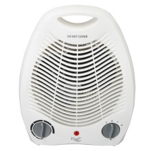 ie Air 1500W Portable 2 Settings White Office Fan Heater with Adjustable Thermostat