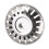 Practical sink stopper with strainer in durable steel Silver 1