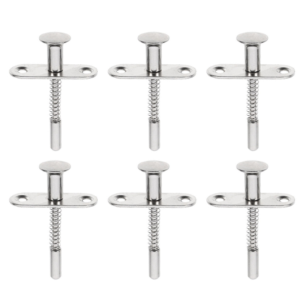 10 Pcs Spring Latch Plunger Birdcage Crib Accessory Parts Latches Spring- Loaded Stainless Steel 9083649955390