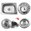 Practical sink stopper with strainer in durable steel Silver 3