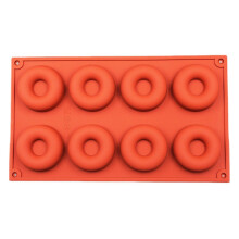 Donut Mold Non-Stick Flexible Silicone Cake Mold 6/8 Square Design Baking Mold for Home Kitchen Bakery L