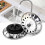 Practical sink stopper with strainer in durable steel Silver 4