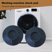 SUSUchens 4Pcs Washing Machine Anti Vibration Pads, Wear Resistant & Easy to Clean, Compatible with All Washer Models, Black