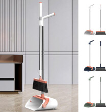 Jacenvly 2-in-1 Wall Decor Broom & Dustpan Set, Stainless Steel Handle, Compatible with Home Office Living Room Decor