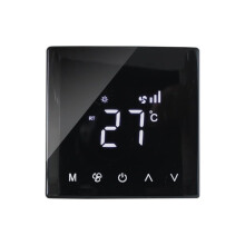 Smart Thermostat with Touchscreen Climate Control, Programmable Timer, Curved Screen for Home