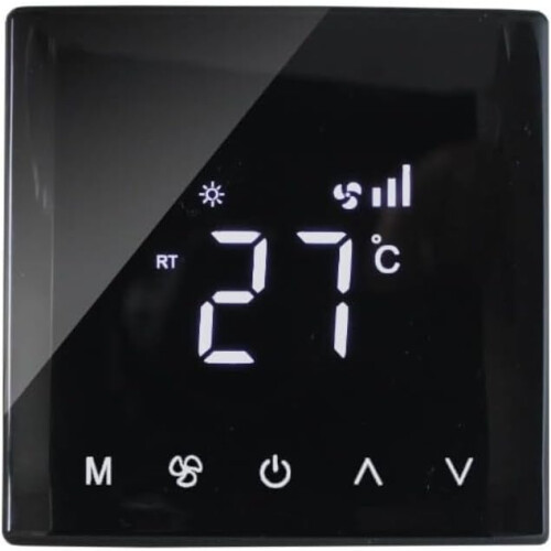 Smart Thermostat with Touchscreen Climate Control, Programmable Timer, Curved Screen for Home 1