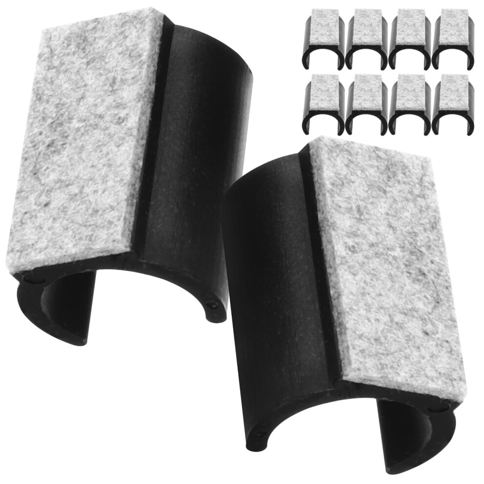 10Pcs Ushaped Felt Furniture Leg Protectors Chair Leg Floor Pads For Hardwood Floors Nonslip 9113335026766