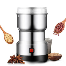 Electric Coffee Grinder and Spice Grinder 304 Stainless Steel with Transparent Lid Fast Even Grinding