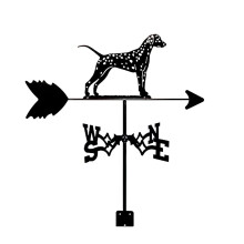 Outdoor Metal Weather Vane Dog Shape Stainless Steel Weatherproof Retro Garden Roof Yard Decor