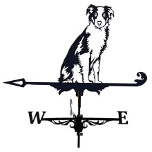 Weather Vane Dog Metal Roof Weathervane Weatherproof Farm Scene Garden and Outdoor Decoration