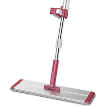 Flat Mop 40cm Self Squeeze Microfiber Pad Aluminum Alloy for Tile Floor Cleaning