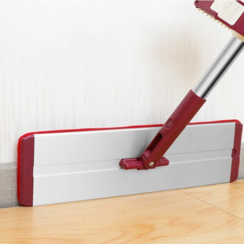 Flat Mop 40cm Self Squeeze Microfiber Pad Aluminum Alloy for Tile Floor Cleaning 1