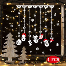 Offres du Cyber Monday 2024 : Ornements de Noël pingouins Viflosae, autocollants décoratifs pour portes et fenêtres en verre, compatibles avec