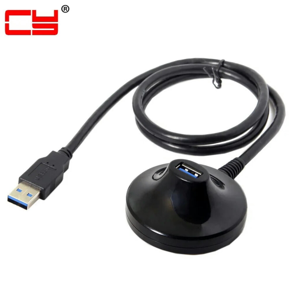 For Type-A Usb 3.0 Male To Female Extension Dock Station Docking Extending For Adapter Cable Cord Converter Connector 0.8M Black 9395123885582