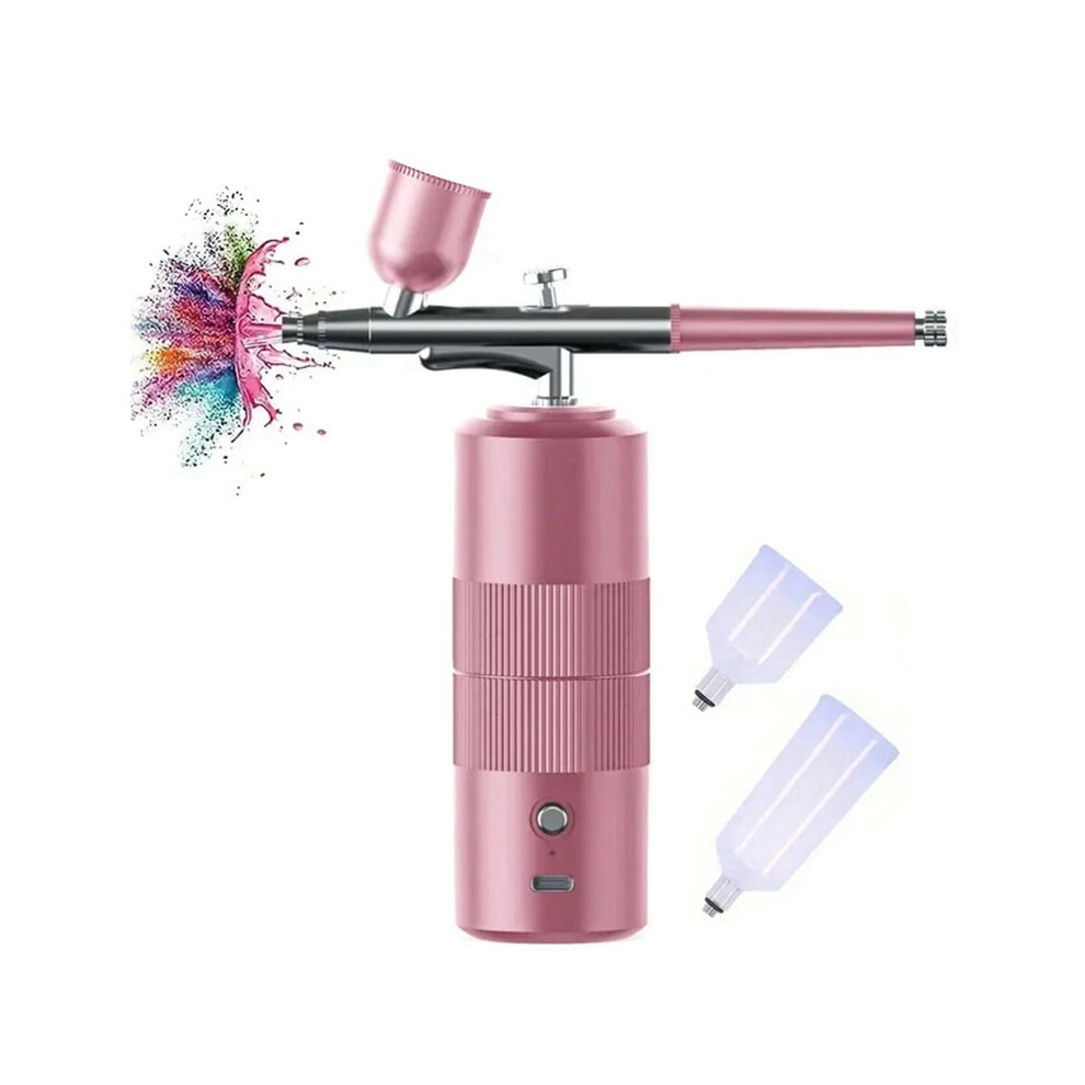 Cordless Airbrush Kit with Compressor , Portable Handheld Airbrush Set for Painting Cake Decor Nail Art