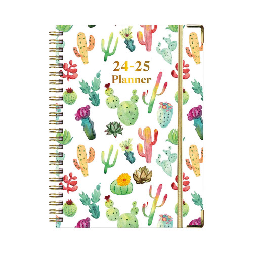 Herrnalise2024Planner - Ιαν-Δεκ εβδομαδιαίο & μηνιαίο, Tabs, Σκληρό εξώφυλλο, Πίσω τσέπη, 1