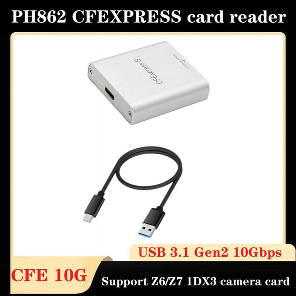 Ph862 Cfexpress Cfe Card Reader+Type-A To Type-C Cable Kit For Z6/Z7 9395123886558