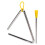 LIYJTK Metal Hand Percussion Musical Instrument Triangles, 2-Pieces 5
