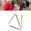 LIYJTK Metal Hand Percussion Musical Instrument Triangles, 2-Pieces 8