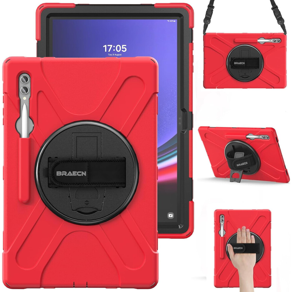 Compatible With Samsung Galaxy Tab S9 Ultra 14.6 Inch Case With S Pen Holder Sm-X910/X916b/X918u/X900 Rugged Silicone Case 9395123887807