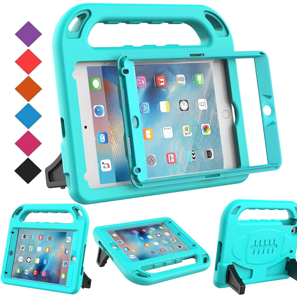 Kids Case Compatible With Ipad Mini 4/5 - Shockproof Handle & Built-In Screen Protector 9395123887784