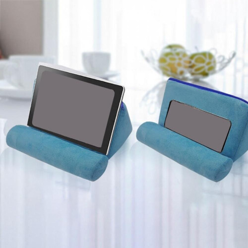 Dernière liquidation ! Coussin pour tablette compatible iPad, en microfibre douce, mini support pour tablette, support de lecture pour canapé, 2
