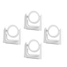 Conjunto de 12 suportes para varão de cortina, ganchos para varão de cortina, suportes para varão sem pregos.