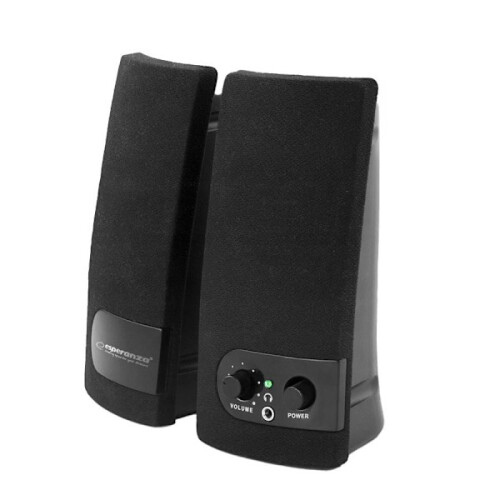 Esperanza – 2 Stereo-Lautsprecher für Computer – USB, Schwarz 2