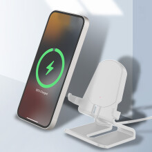 Rychlá bezdrátová nabíječka, 15W chytrý čip Bezdrátové rychlé nabíjení mobilního telefonu Vertikální bezdrátové nabíjení