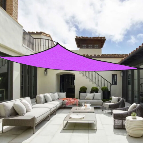 Toldo de proteção solar triangular para jardim, proteção UV, área externa, pátio, Delta 1