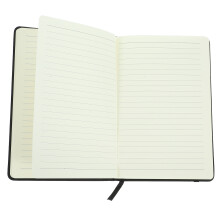 Notitieblok met elastische band, notitieboek voor op kantoor, jaarplanner, dagplanner, draagbaar, PU-papier