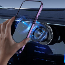 Elektrische magnetische Vakuum-Autohalterung für Handys, 360 drehbar, starke Saugkraft für Auto/Küche/glatte Oberflächen, kompatibel mit allen