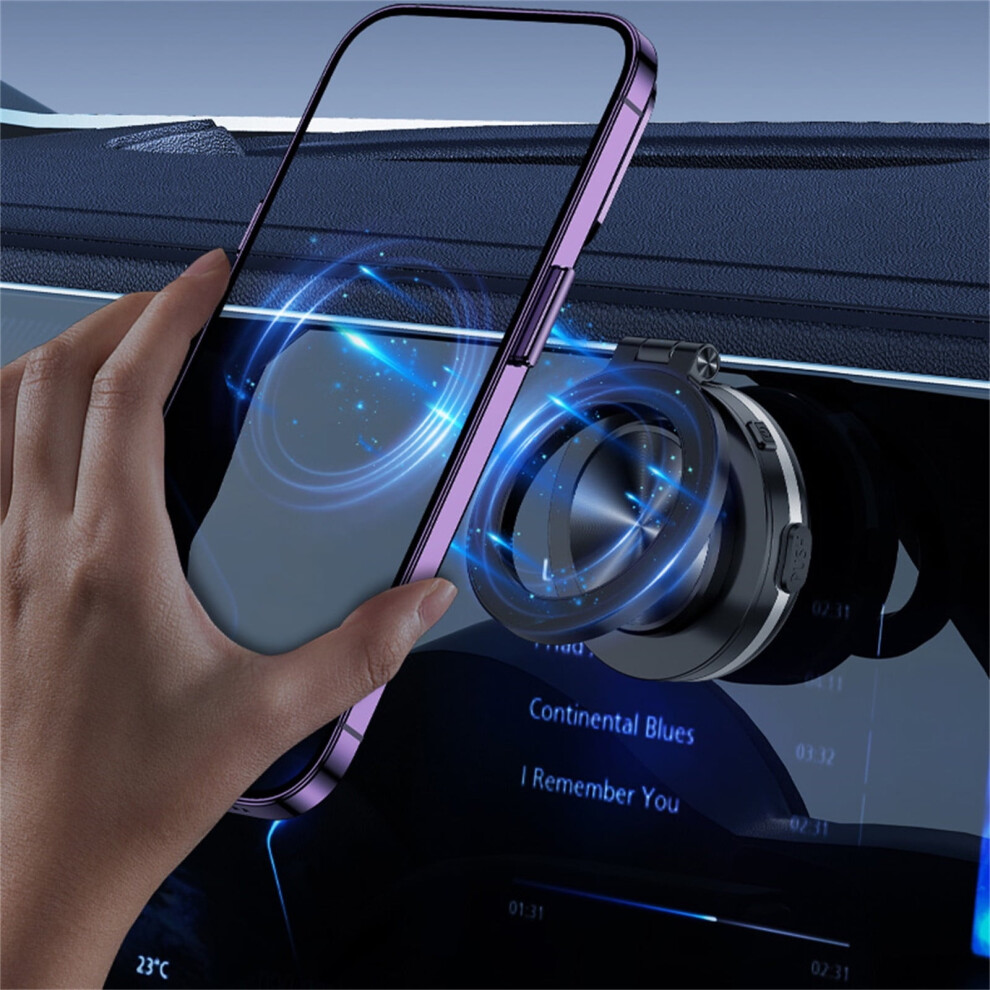 Electric Vacuum Magnetic Car Phone Mount, 360 Rotating, Strong Suction For Car/Kitchen/Smooth Surfaces, Compatible With All Phone Types 9395123979885