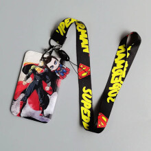 Neuer Marvel PVC-Kartenhalter mit Spiderman, Captain America, Iron Man, Superhelden-Anime-Print, Studentenausweishülle, Lanyard, Ausweishülle Xhmw16