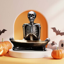 Yakbaofuo Aufbewahrungsschale aus Kunstharz, Bonboniere & Cupcake-Behälter, passend für Halloween- & Weihnachtsdekorationen, großer