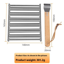 Rouleau Ă hot-dogs amovible en acier inoxydable