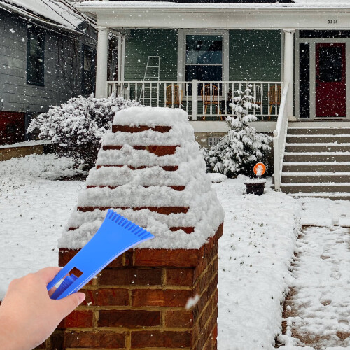Ice Shovel Removal Scoop Fridge Windshield Scraper Refrigerator Deicer Folding Handheld Abs 3 Pcs 1