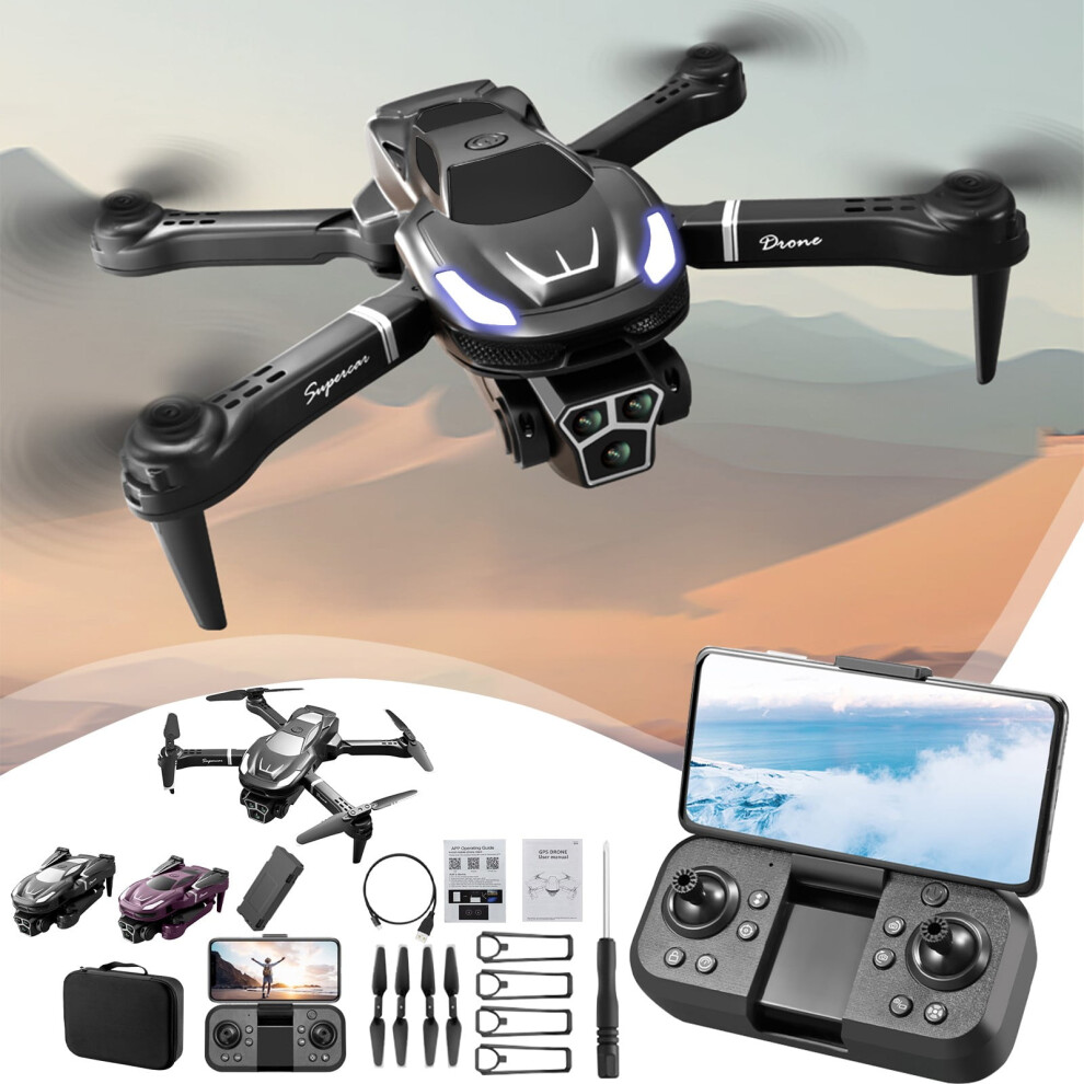 Viflosae Wifi Fpv Drone 1080P Hd Camera, Altitude Hold, Foldable Rc Quadcopter With Headless Mode, Fly Route Compatible With Ios/Android 9395123101040